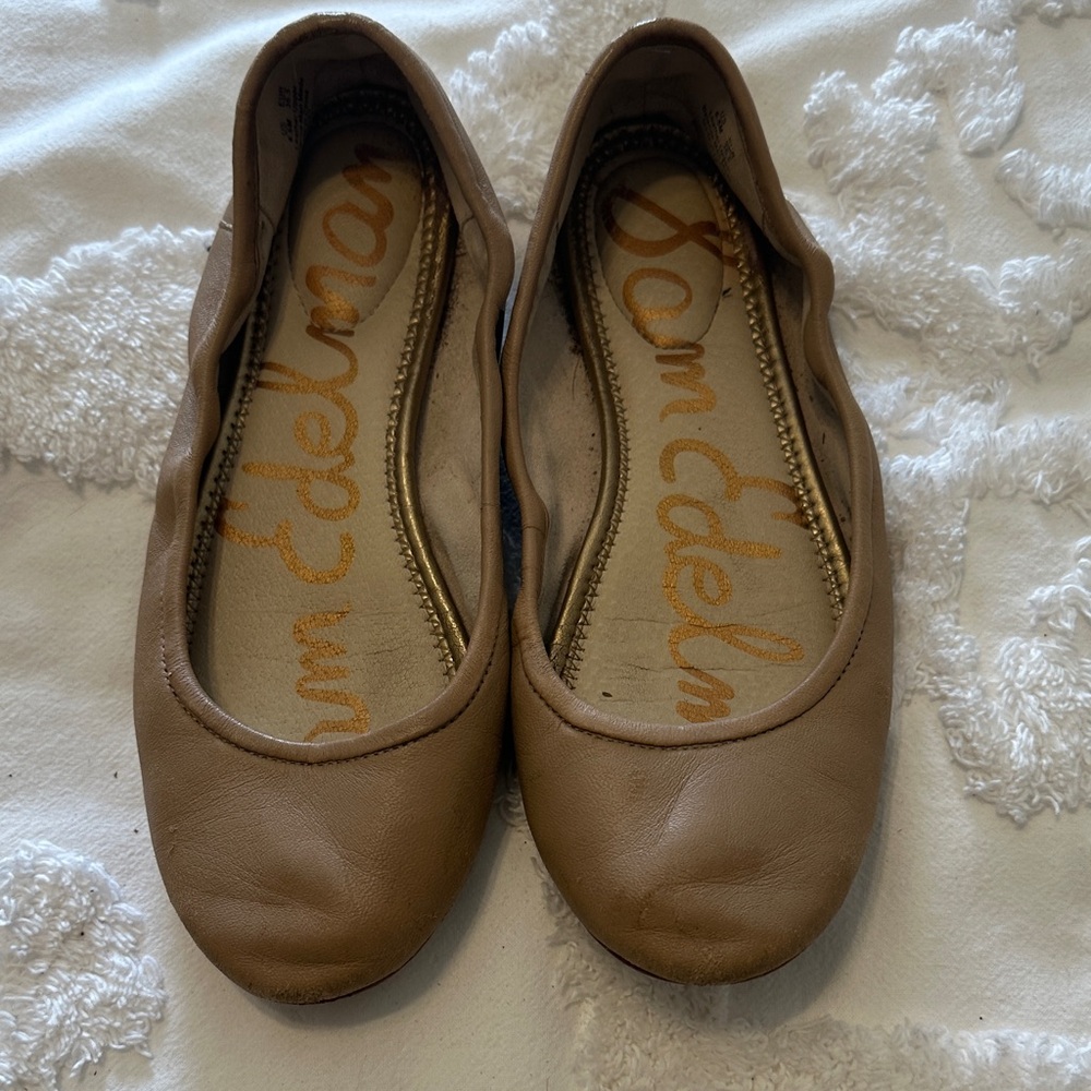Sam Edelman Women's Brown Leather Flats